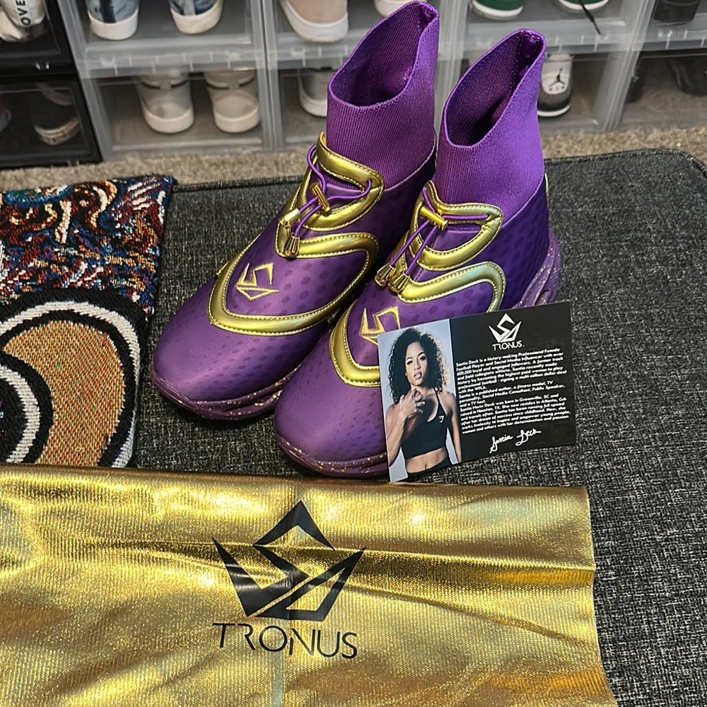 Tronus Purple and Gold Women's Shoes